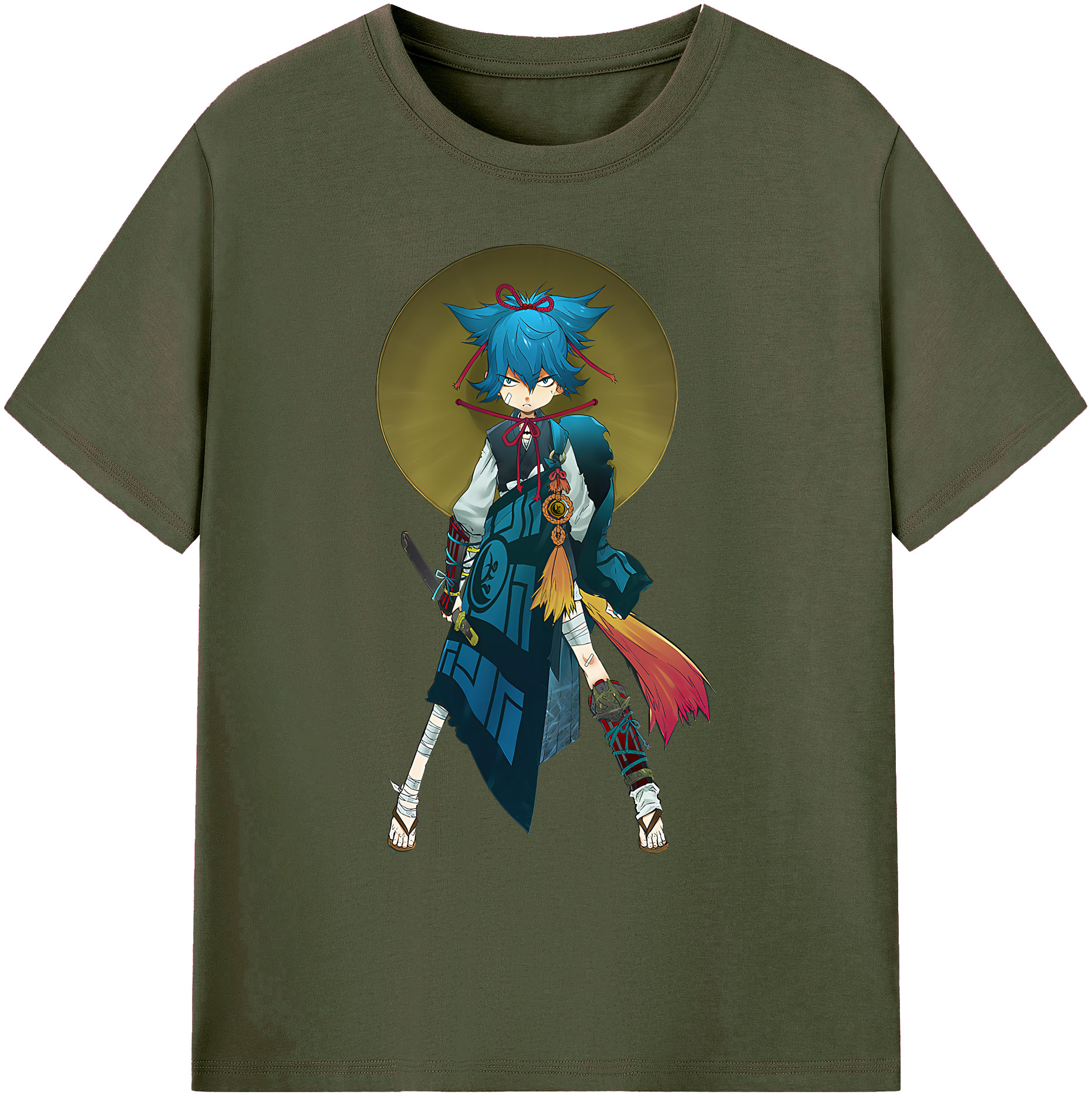 （画像用） 刀剣乱舞 Touken Ranbu 綿100％ メンズ半袖Tシャツ｜肌触りやわらか＆通気性